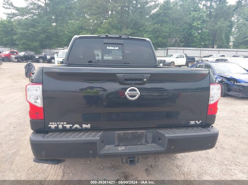 2021 Nissan Titan Sv 4X2 VIN: 1N6AA1EE8MN522392 Lot: 39361421