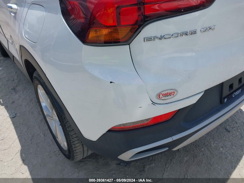 2020 Buick Encore Gx Fwd Preferred VIN: KL4MMBS20LB118262 Lot: 39361427