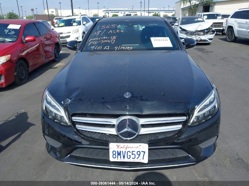 2020 Mercedes-Benz C 300 VIN: WDDWF8DB7LR525694 Lot: 39361444