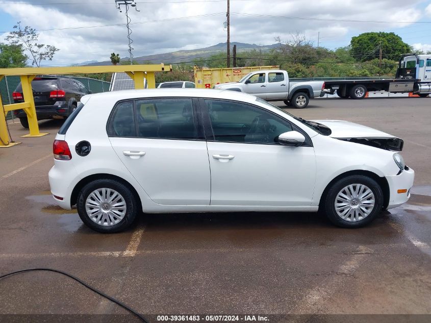 2013 Volkswagen Golf 2.5L 4-Door VIN: WVWDB7AJ6DW138219 Lot: 39361483