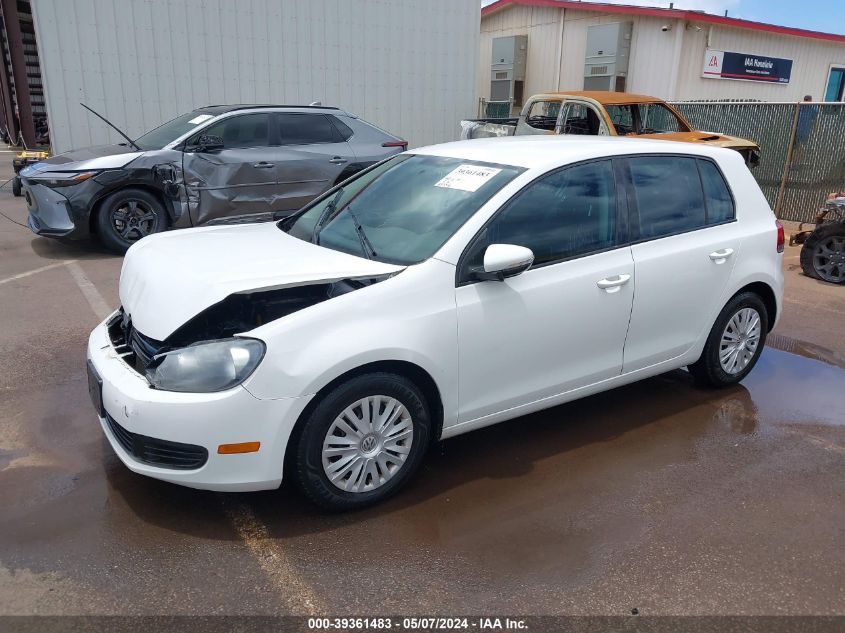 2013 Volkswagen Golf 2.5L 4-Door VIN: WVWDB7AJ6DW138219 Lot: 39361483