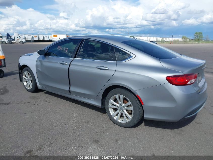 2015 Chrysler 200 Limited VIN: 1C3CCCABXFN617153 Lot: 39361528