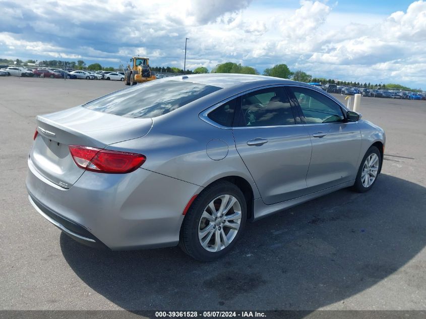 2015 Chrysler 200 Limited VIN: 1C3CCCABXFN617153 Lot: 39361528