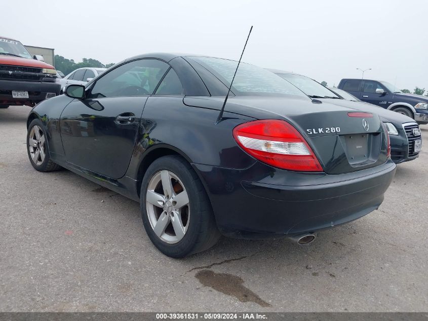 2007 Mercedes-Benz Slk 280 VIN: WDBWK54F07F156139 Lot: 39361531