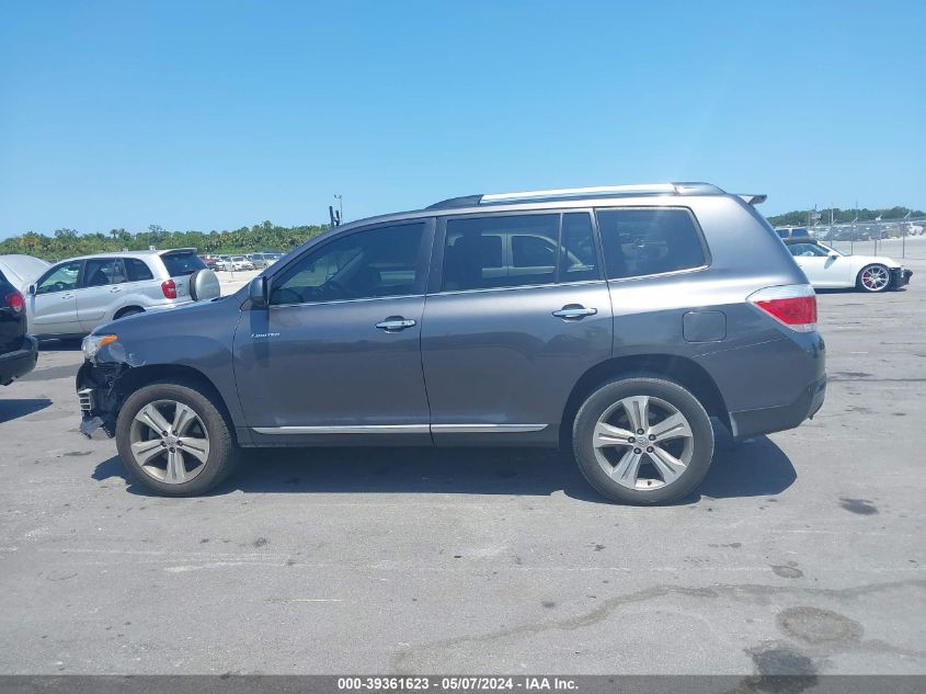 2013 TOYOTA HIGHLANDER LIMITED V6 - 5TDYK3EH7DS125349