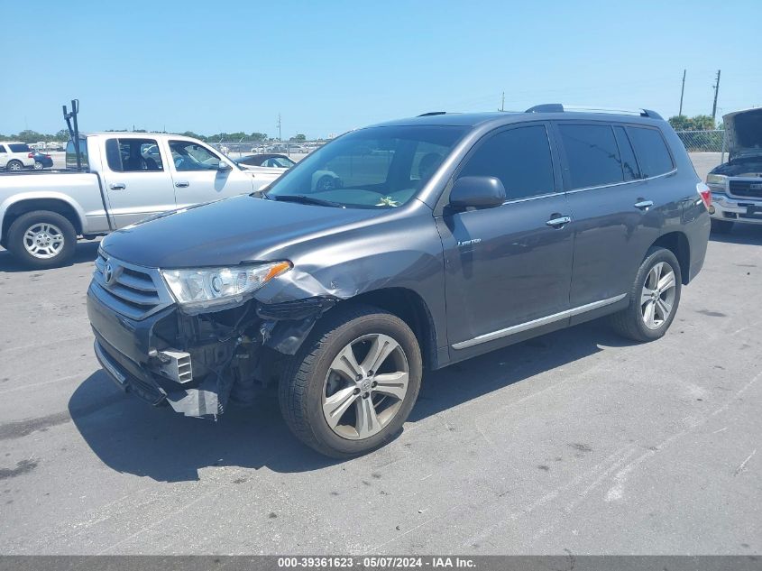 2013 Toyota Highlander Limited V6 VIN: 5TDYK3EH7DS125349 Lot: 39361623