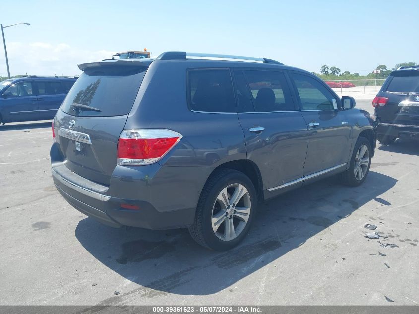 2013 Toyota Highlander Limited V6 VIN: 5TDYK3EH7DS125349 Lot: 39361623