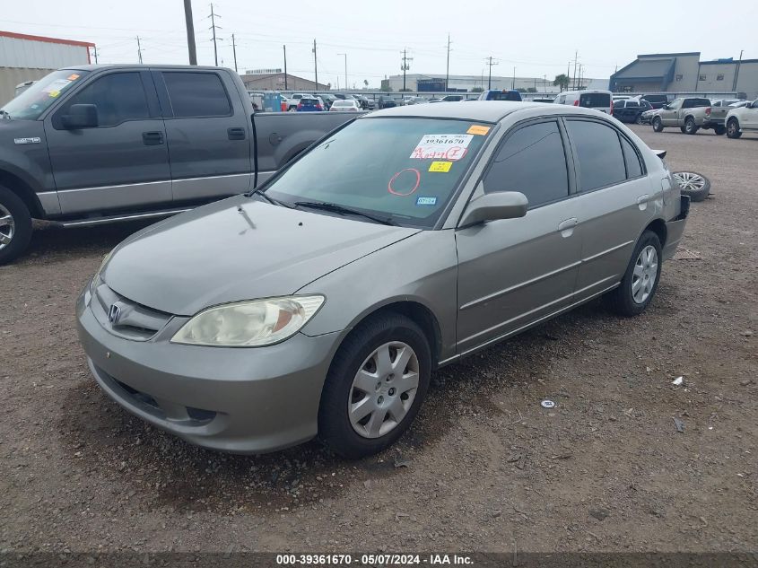 2005 Honda Civic Lx VIN: 2HGES16505H582307 Lot: 39361670