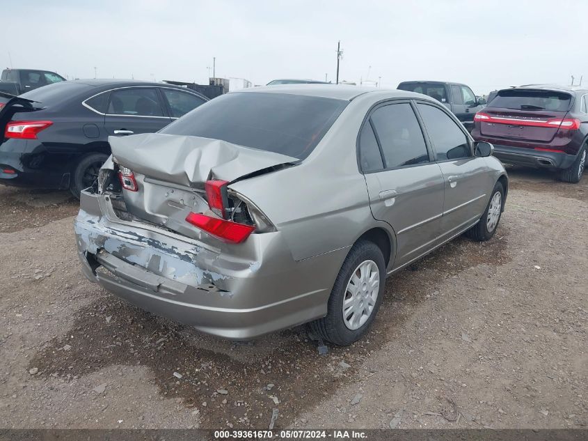 2005 Honda Civic Lx VIN: 2HGES16505H582307 Lot: 39361670