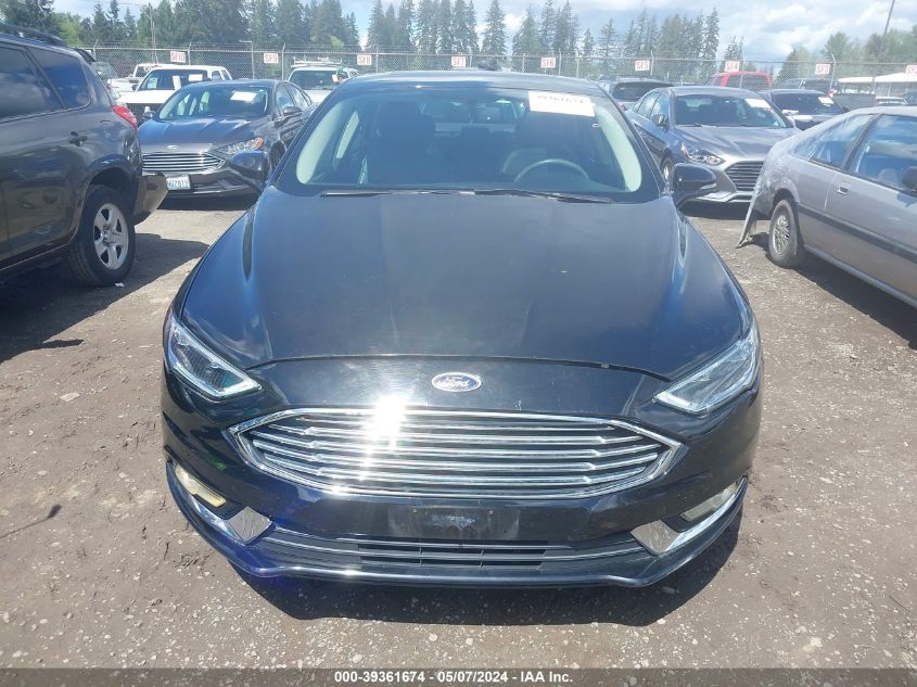 2017 Ford Fusion Se VIN: 3FA6P0HDXHR367180 Lot: 39361674