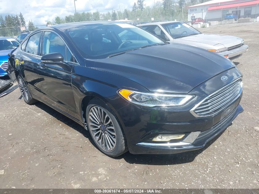 2017 Ford Fusion Se VIN: 3FA6P0HDXHR367180 Lot: 39361674