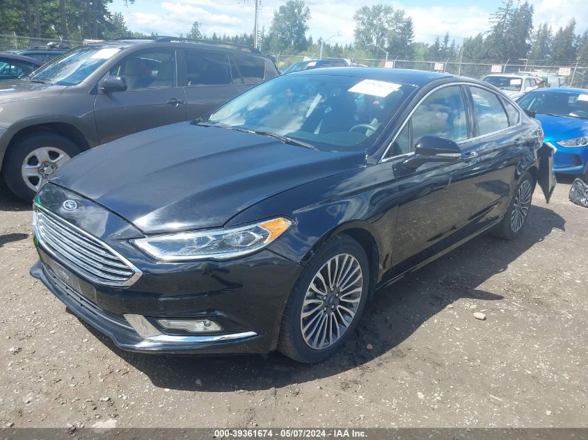 2017 Ford Fusion Se VIN: 3FA6P0HDXHR367180 Lot: 39361674