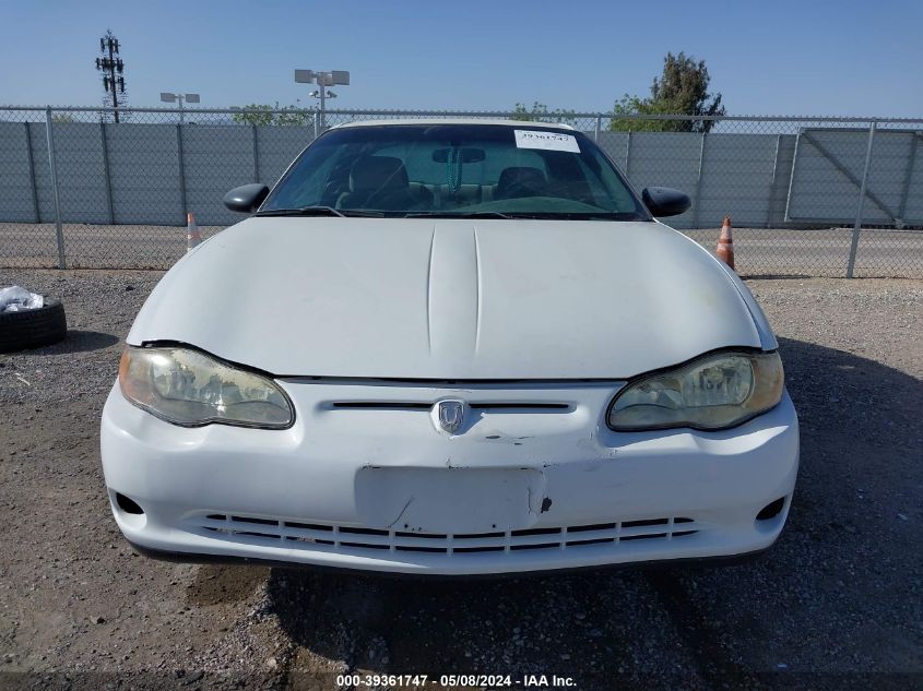 2002 Chevrolet Monte Carlo Ls VIN: 2G1WW12E229239011 Lot: 39361747