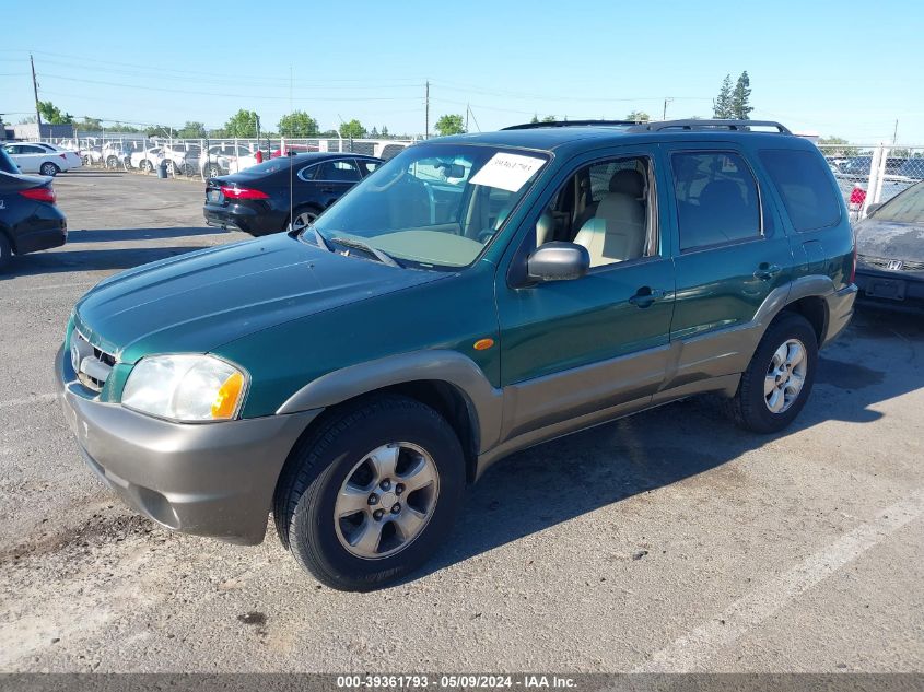 2001 Mazda Tribute Es V6/Lx V6 VIN: 4F2YU091X1KM58668 Lot: 39361793