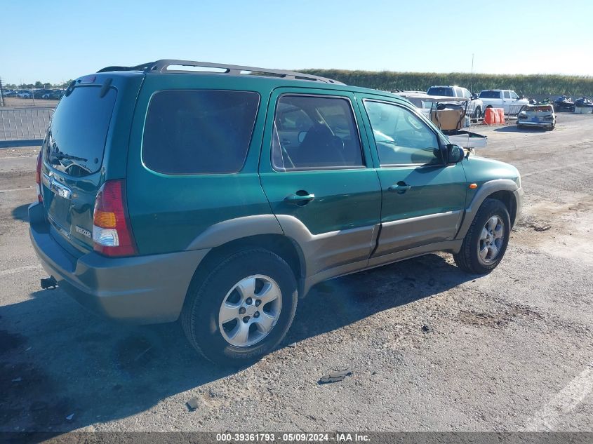 2001 Mazda Tribute Es V6/Lx V6 VIN: 4F2YU091X1KM58668 Lot: 39361793