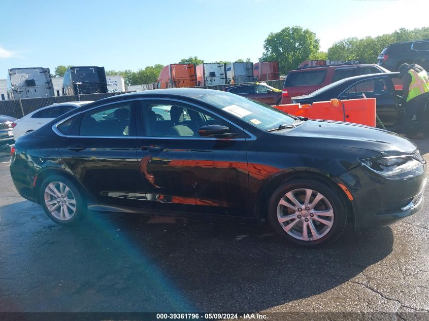 2015 Chrysler 200 Limited VIN: 1C3CCCAB3FN623926 Lot: 39361796