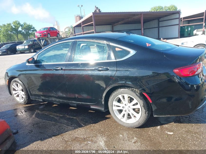 2015 Chrysler 200 Limited VIN: 1C3CCCAB3FN623926 Lot: 39361796