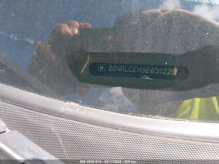 2014 Chevrolet Equinox 2Lt VIN: 2GNALCEK5E6352231 Lot: 39361810