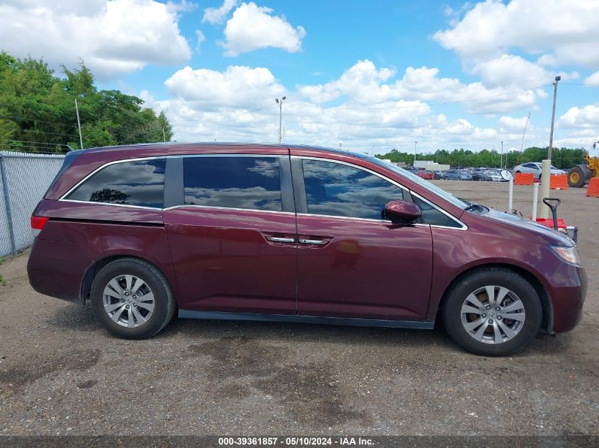 2016 Honda Odyssey Ex-L VIN: 5FNRL5H69GB098672 Lot: 39361857