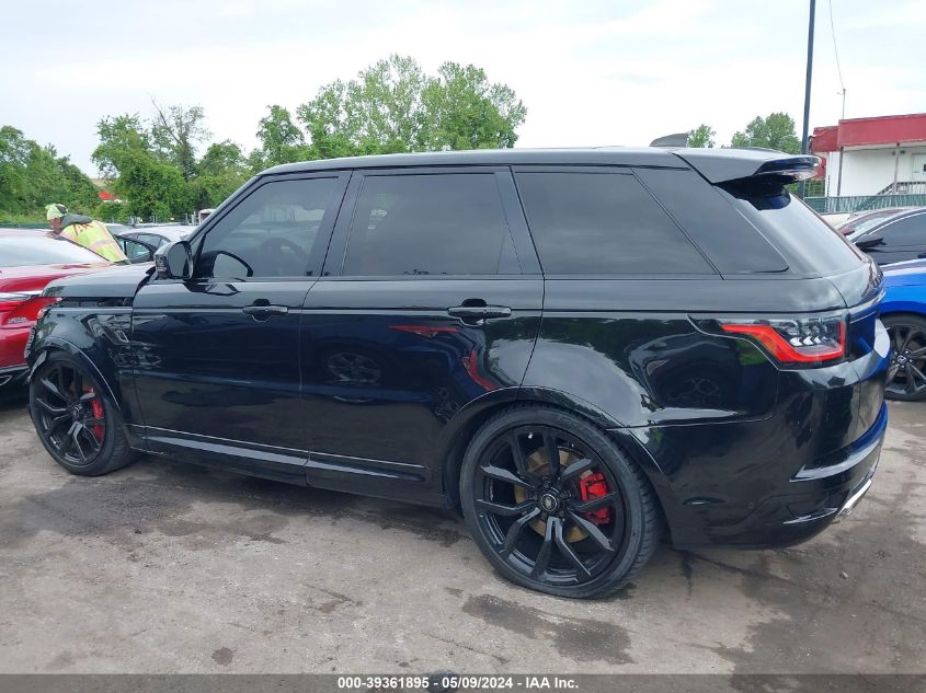 2020 Land Rover Range Rover Sport Svr VIN: SALWZ2RE0LA721257 Lot: 39361895