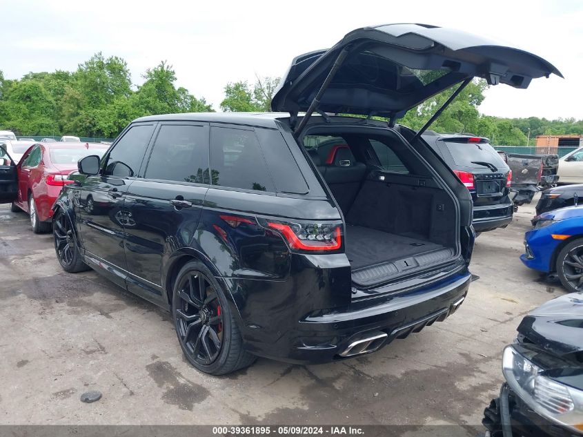 2020 Land Rover Range Rover Sport Svr VIN: SALWZ2RE0LA721257 Lot: 39361895