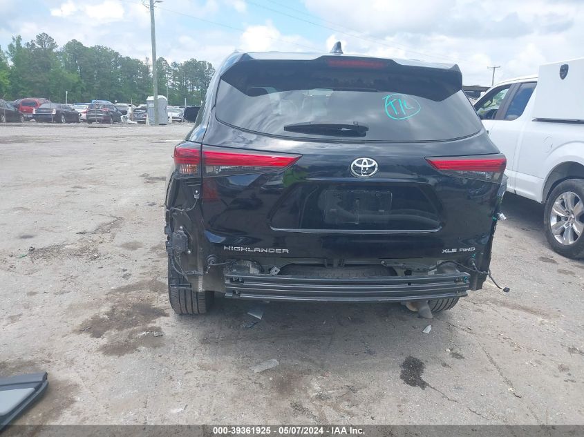 2021 Toyota Highlander Xle VIN: 5TDHZRBH1MS536104 Lot: 39361925