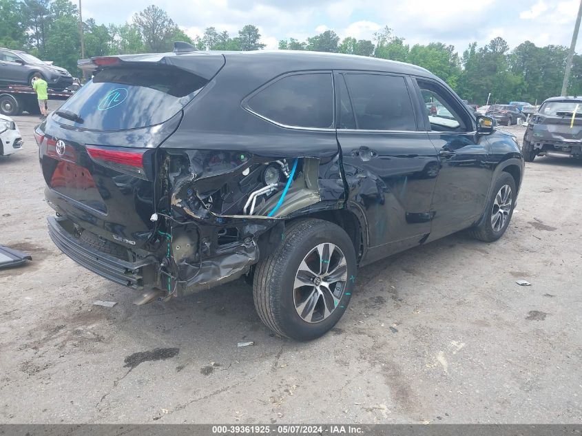 2021 Toyota Highlander Xle VIN: 5TDHZRBH1MS536104 Lot: 39361925