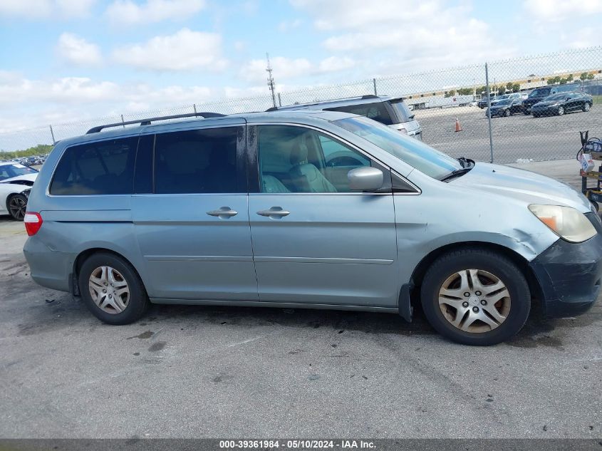 2007 Honda Odyssey Ex-L VIN: 5FNRL38787B089927 Lot: 39361984