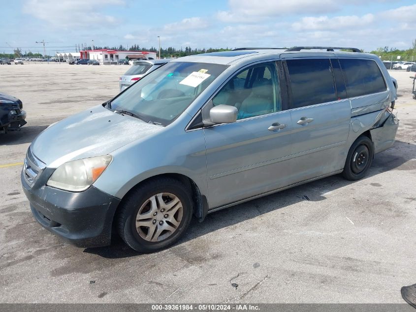 2007 Honda Odyssey Ex-L VIN: 5FNRL38787B089927 Lot: 39361984