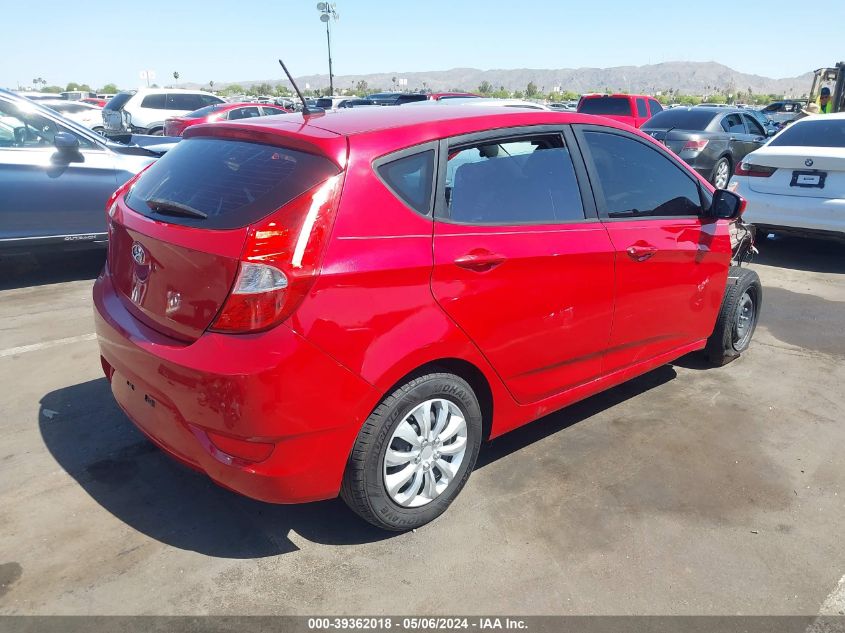 2015 Hyundai Accent Gs VIN: KMHCT5AEXFU227026 Lot: 39362018