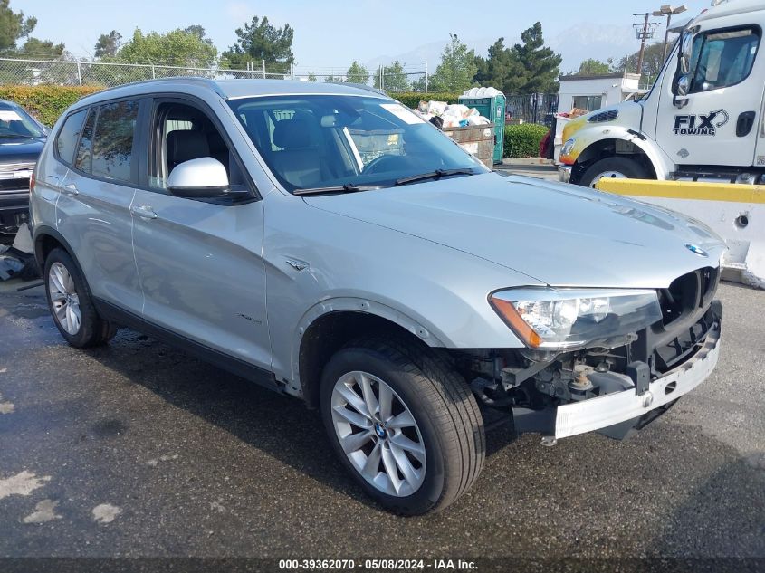 2015 BMW X3 xDrive28I VIN: 5UXWX9C53F0D57166 Lot: 39362070