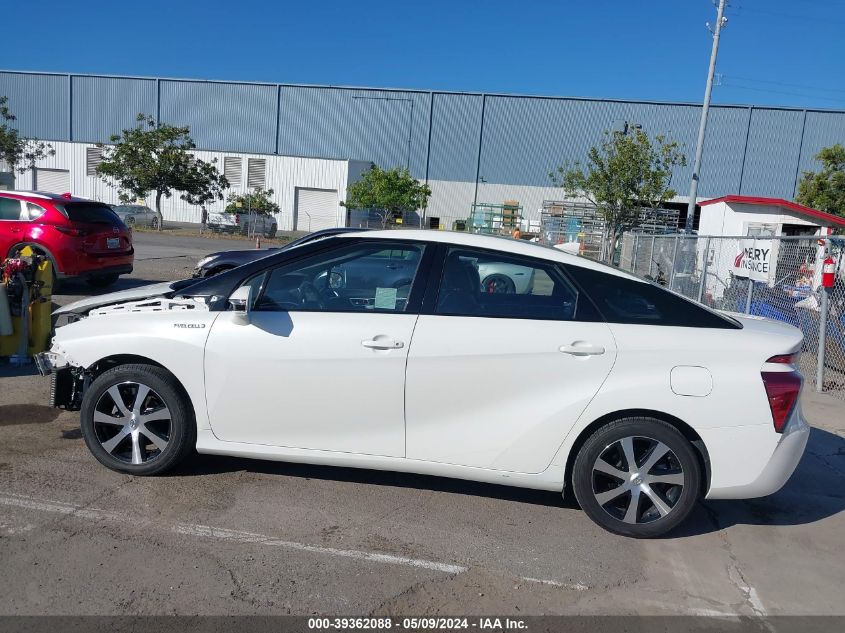 2017 Toyota Mirai VIN: JTDBVRBD2HA001218 Lot: 39362088