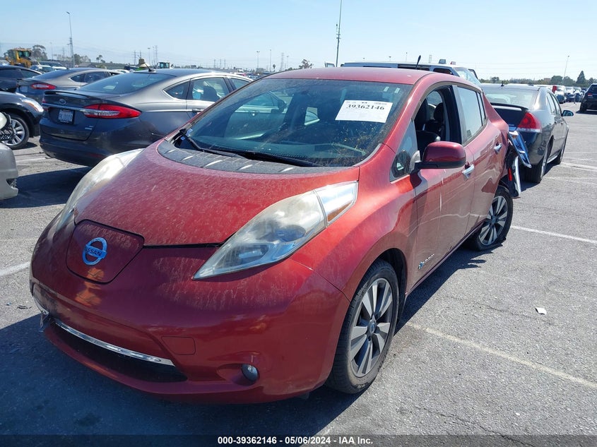 2013 Nissan Leaf Sl VIN: 1N4AZ0CP2DC420632 Lot: 39362146