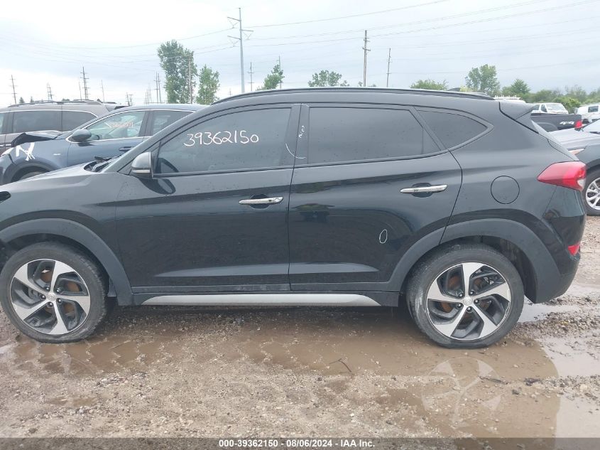 2017 Hyundai Tucson Limited VIN: KM8J3CA21HU288236 Lot: 39362150