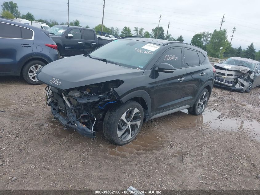 2017 Hyundai Tucson Limited VIN: KM8J3CA21HU288236 Lot: 39362150