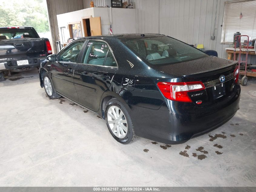 2014 Toyota Camry Hybrid Le/Se Limited Edition/Xle VIN: 4T1BD1FK2EU120700 Lot: 39362187