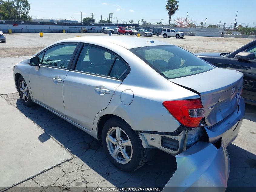 2012 Honda Civic Natural Gas VIN: 19XFB5F53CE001157 Lot: 39362198