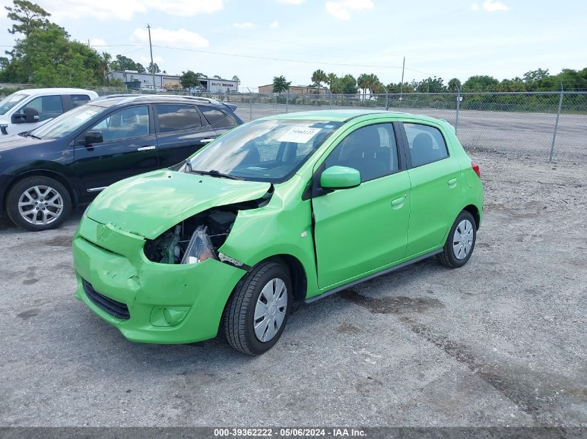 2015 Mitsubishi Mirage De/Rf VIN: ML32A3HJ9FH031054 Lot: 39362222