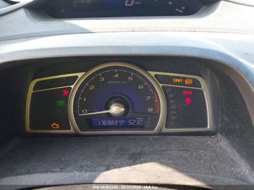 2009 Honda Civic Lx VIN: 2HGFA16589H301125 Lot: 39362254