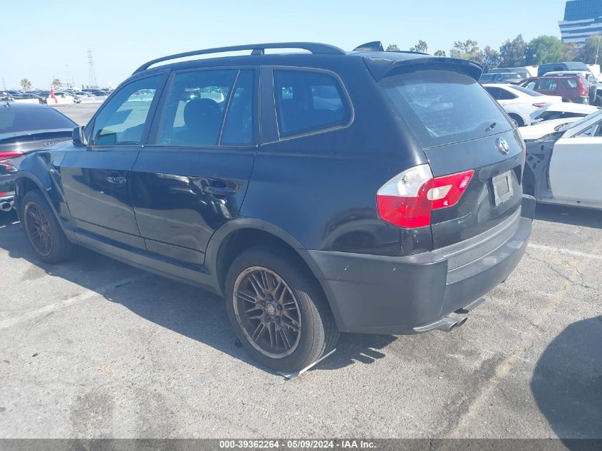 2004 BMW X3 2.5I VIN: WBXPA73464WB21854 Lot: 39362264