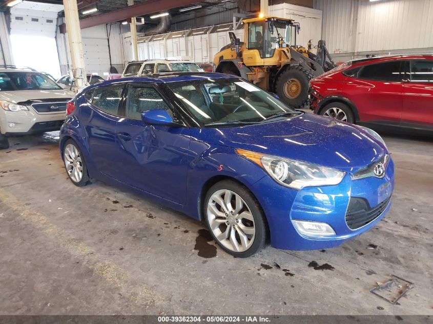 2012 Hyundai Veloster Base W/Black VIN: KMHTC6AD6CU026605 Lot: 39362304