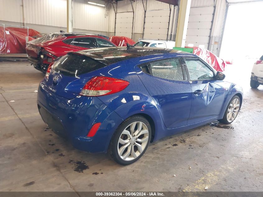 2012 Hyundai Veloster Base W/Black VIN: KMHTC6AD6CU026605 Lot: 39362304