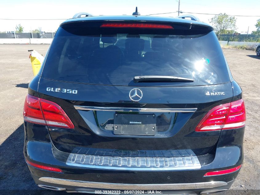 2016 Mercedes-Benz Gle 350 4Matic VIN: 4JGDA5HB1GA722448 Lot: 39362322