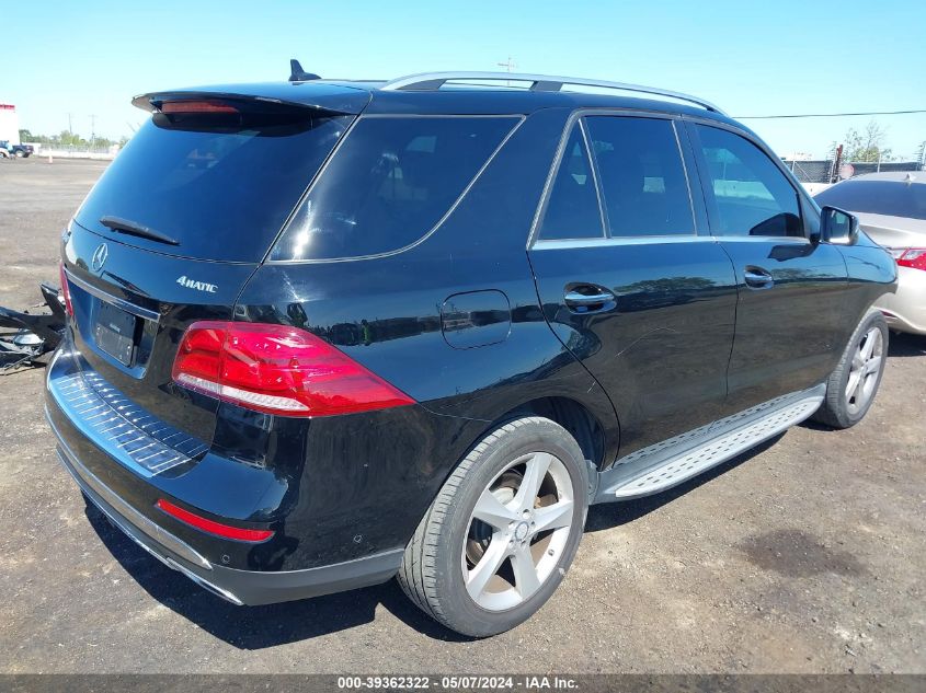 2016 Mercedes-Benz Gle 350 4Matic VIN: 4JGDA5HB1GA722448 Lot: 39362322