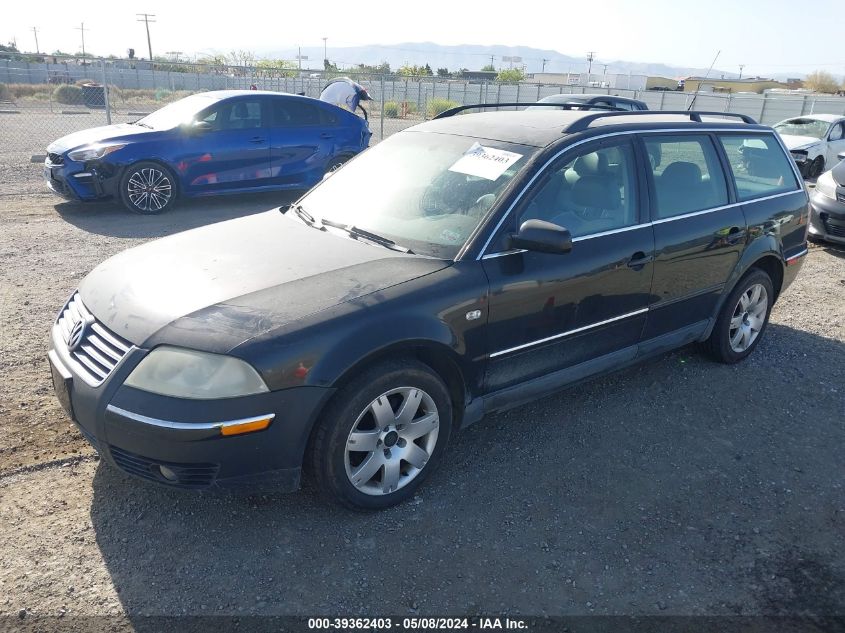 2003 Volkswagen Passat Glx VIN: WVWYH63B83E142308 Lot: 39362403