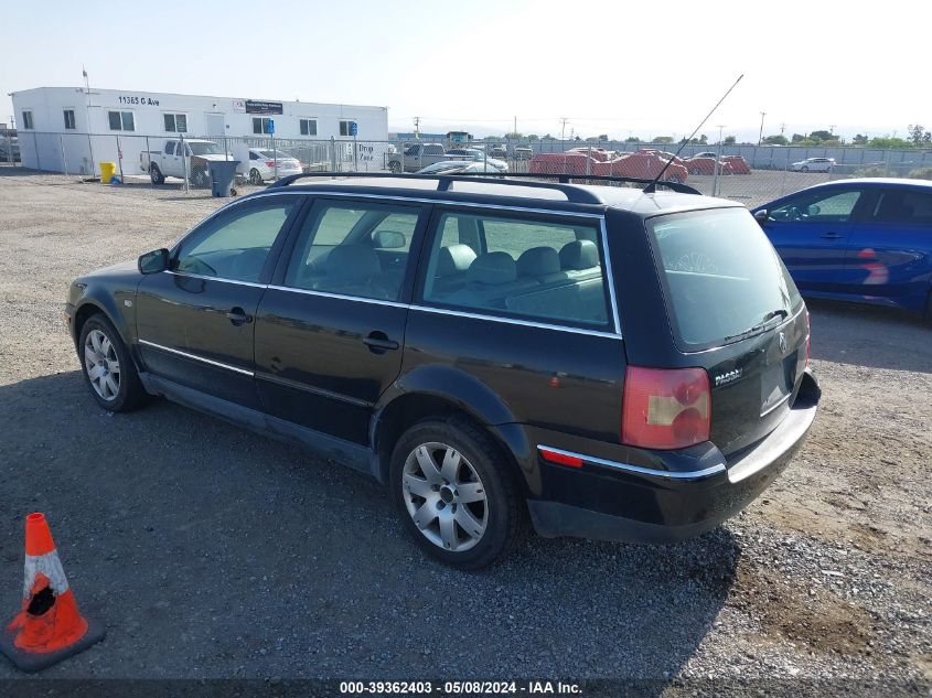 2003 Volkswagen Passat Glx VIN: WVWYH63B83E142308 Lot: 39362403