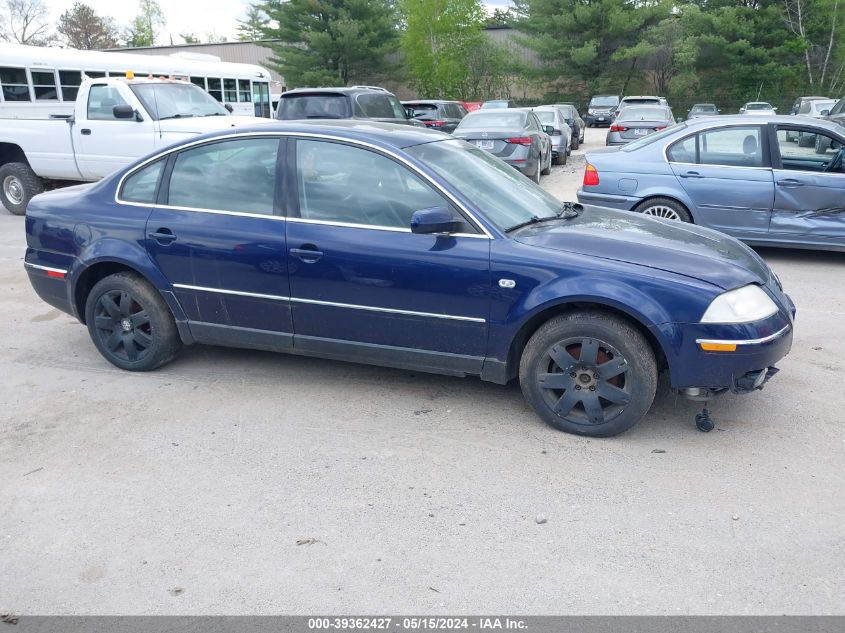 2003 Volkswagen Passat Glx VIN: WVWRH63B33P090353 Lot: 39362427