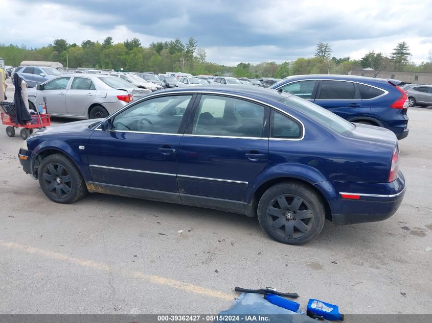 2003 Volkswagen Passat Glx VIN: WVWRH63B33P090353 Lot: 39362427