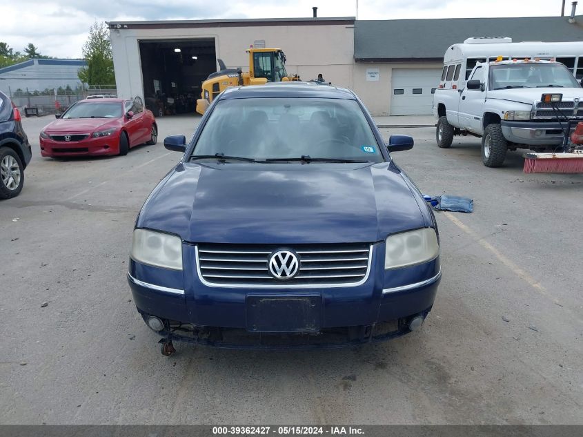 2003 Volkswagen Passat Glx VIN: WVWRH63B33P090353 Lot: 39362427