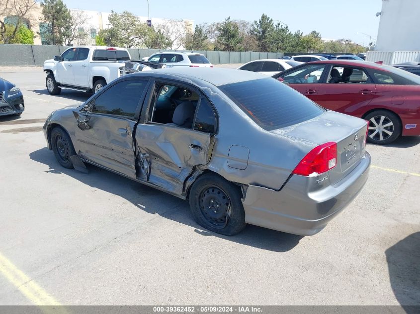 2004 Honda Civic Lx VIN: 2HGES15594H583004 Lot: 39362452